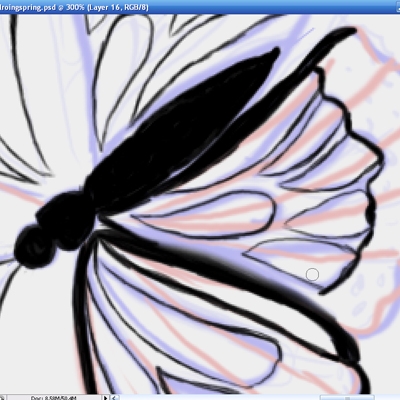 Creation of butterfly: Step 4